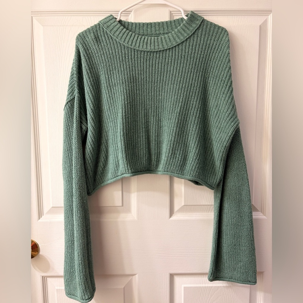 Wild Fable Sage Ribbed Knit Top